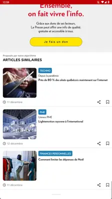 La Presse android App screenshot 3